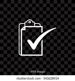 checklist icon, vector illustration