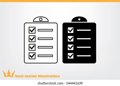 checklist icon vector illustration.