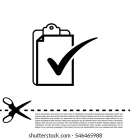 checklist icon, vector illustration