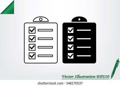 checklist icon vector illustration