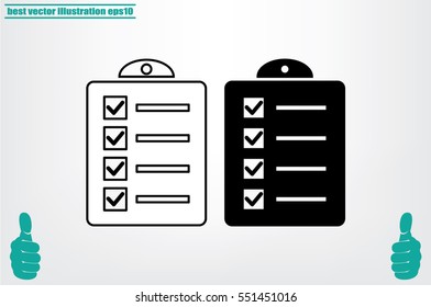 checklist icon vector illustration.