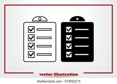 checklist icon vector illustration.