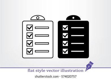checklist icon vector illustration.