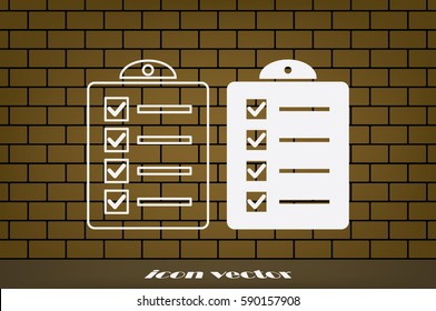 checklist icon vector illustration