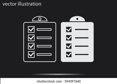 checklist icon vector illustration.