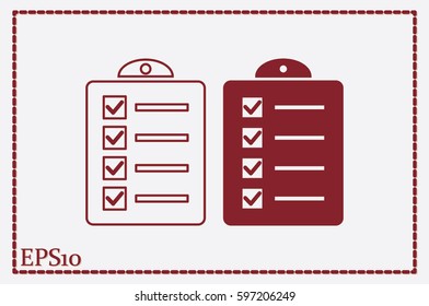 checklist icon vector illustration