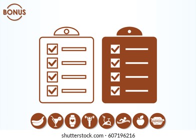 checklist icon vector illustration