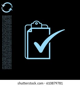 checklist icon, vector illustration