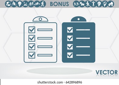 checklist icon vector illustration