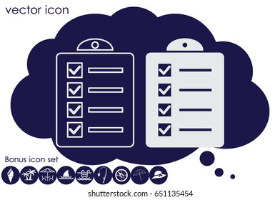 checklist icon vector illustration