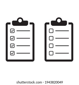checklist icon , vector illustration. Clipboard icon