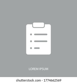 checklist icon. Vector illustration EPS 10.