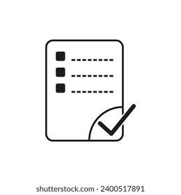 Checklist Icon. Vector illustration. EPS 10.