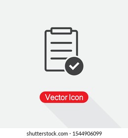 Ilustración de vectores de iconos de lista de comprobación Eps10
