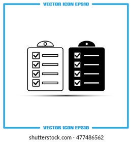 checklist icon vector illustration eps10.