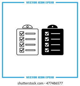 checklist icon vector illustration eps10.
