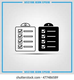 checklist icon vector illustration eps10.