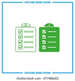 checklist icon vector illustration eps10.