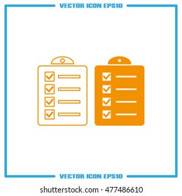 checklist icon vector illustration eps10.