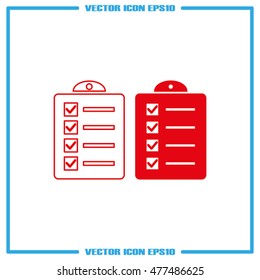 checklist icon vector illustration eps10.