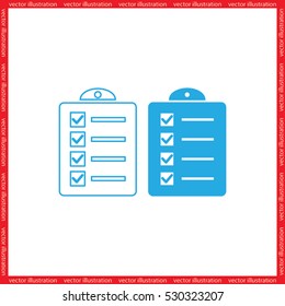 checklist icon vector illustration eps10.