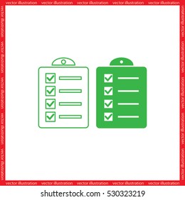 checklist icon vector illustration eps10.