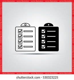 checklist icon vector illustration eps10.
