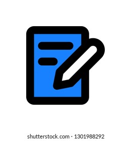 Checklist Icon Vector Illustration in Filled Style for Any Purpose