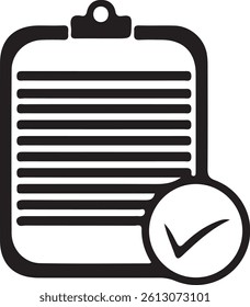 Checklist icon, vector illustration. Flat design style eps 10