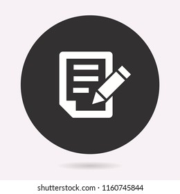 Checklist icon. Vector illustration isolated. Simple pictogram for graphic and web design.