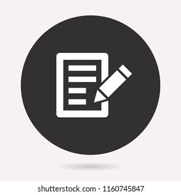Checklist icon. Vector illustration isolated. Simple pictogram for graphic and web design.