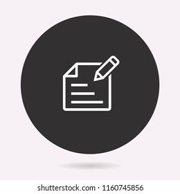 Checklist icon. Vector illustration isolated. Simple pictogram for graphic and web design.