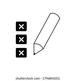 checklist icon vector illustration logo template