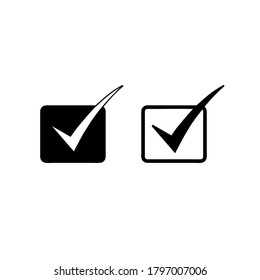 lista de comprobación icono ilustración de vector plantilla