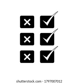 checklist icon vector illustration logo template