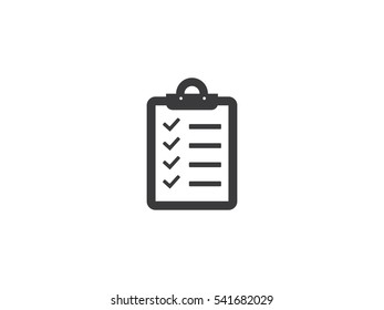 Checklist icon vector illustration on white background