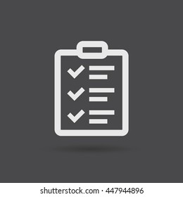 checklist icon. vector image. eps