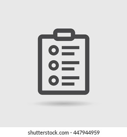 checklist icon. vector image. eps