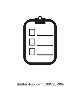 Checklist icon vector.  Checklist isolated on white background. Vector illustration