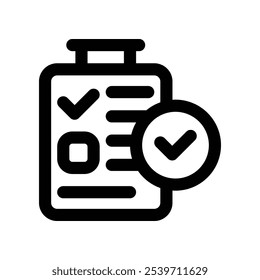 checklist icon. vector line icon for your website, mobile, presentation, and logo design.
