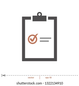Checklist Icon Vector Logo template