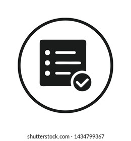 Checklist Icon Vector Logo Template