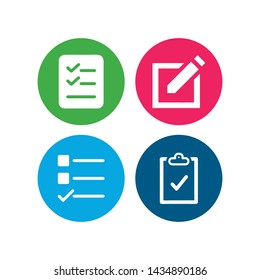 Checklist Icon Vector Logo Template