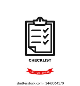 checklist icon vector logo template