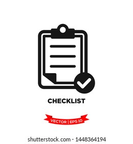 checklist icon vector logo template