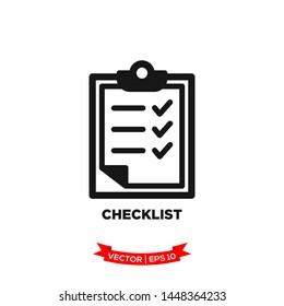 checklist icon vector logo template