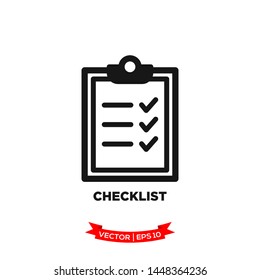 checklist icon vector logo template