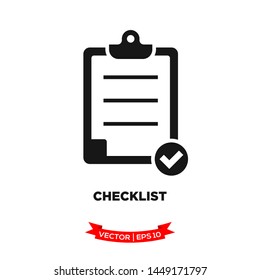 checklist icon vector logo template 