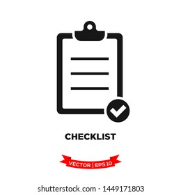 checklist icon vector logo template 