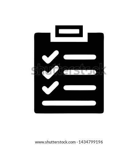 Checklist Icon Vector Logo Template